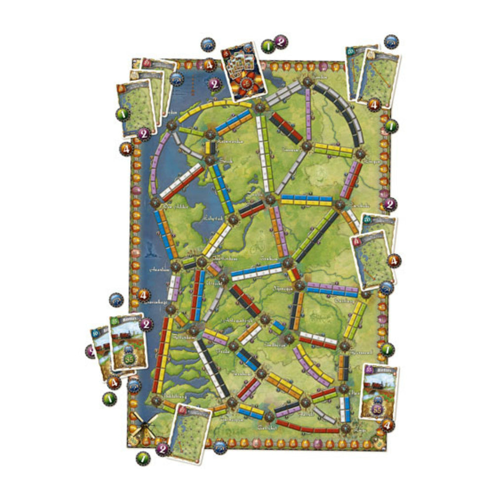 Ticket to Ride : Map #4 - Nederland, jeu de société familial