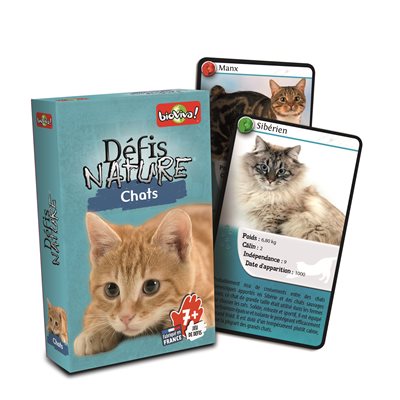 Défis Nature / Chats jeu de cartes éducatif enfants 7 ans