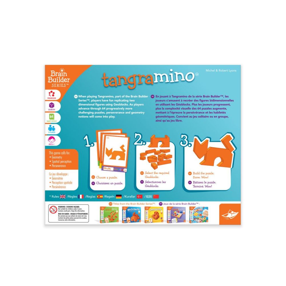 Tangramino, jeu de type puzzle pour enfants 6 ans - Achat en ligne 