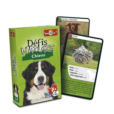 Défis Nature / Chiens jeu de cartes éducatif enfants 7 ans